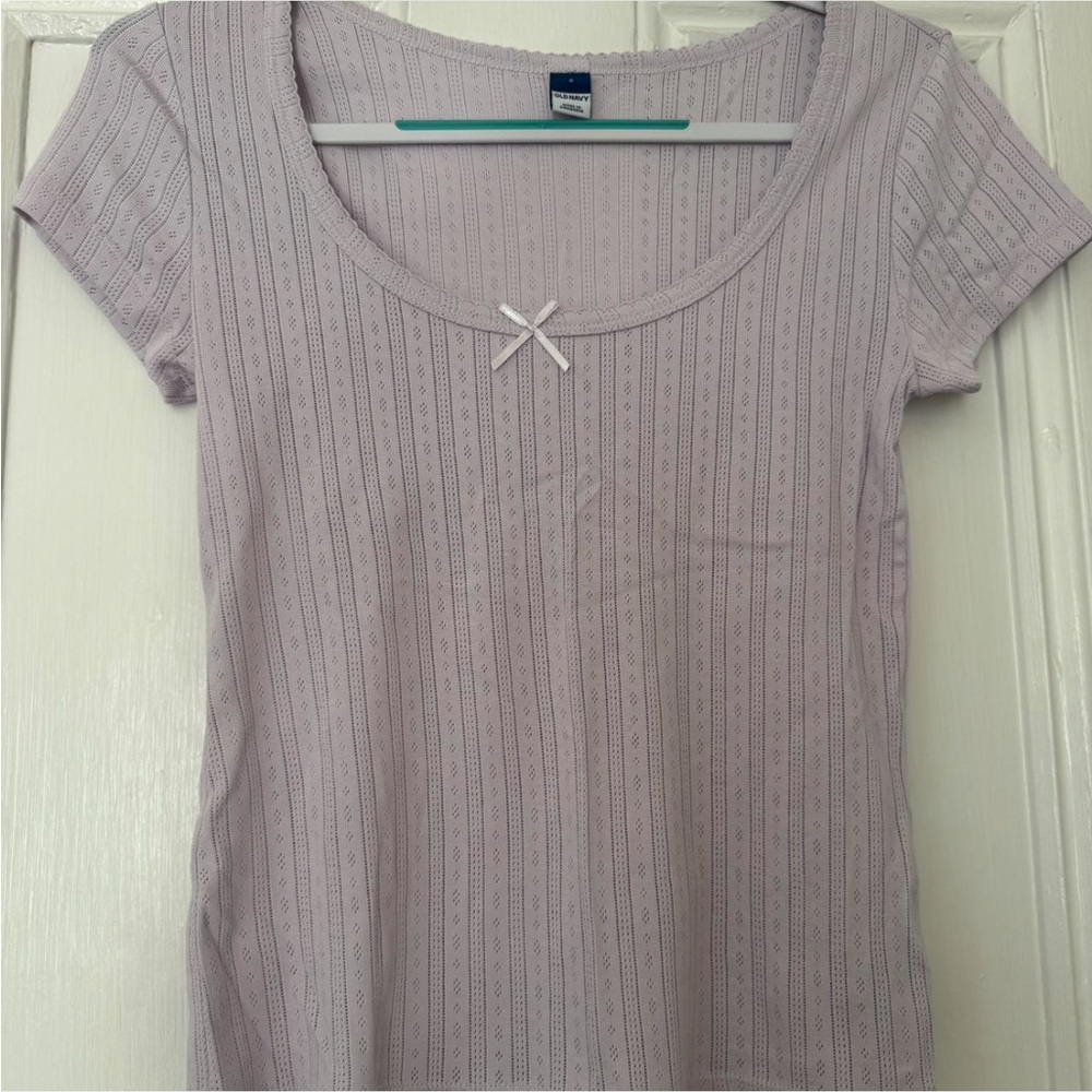 Old Navy Light Purple Short Sleeve Tee